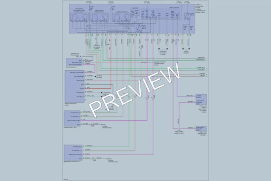 2011 Jeep Liberty Power Door Locks wiring diagram preview