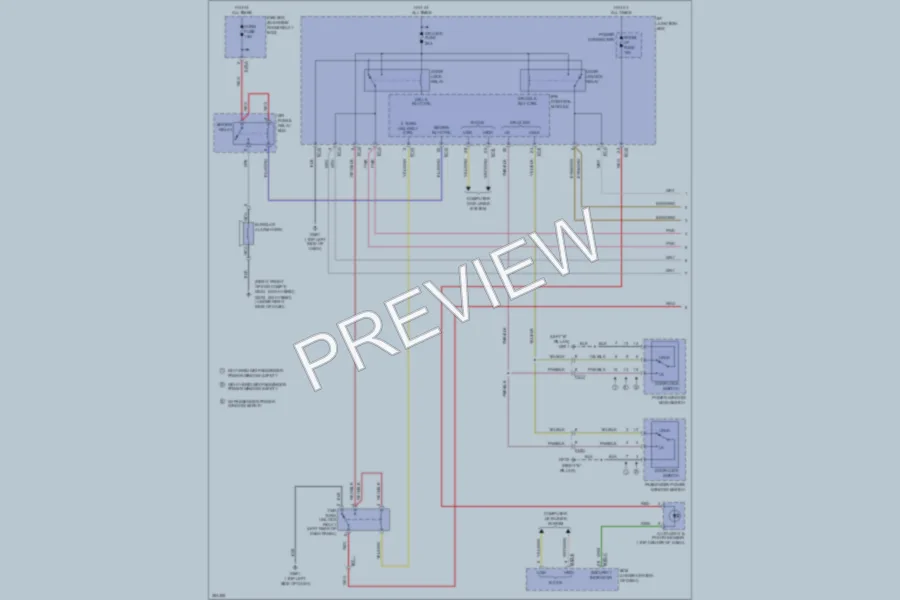 2011 Kia Optima Power Door Locks wiring diagram preview