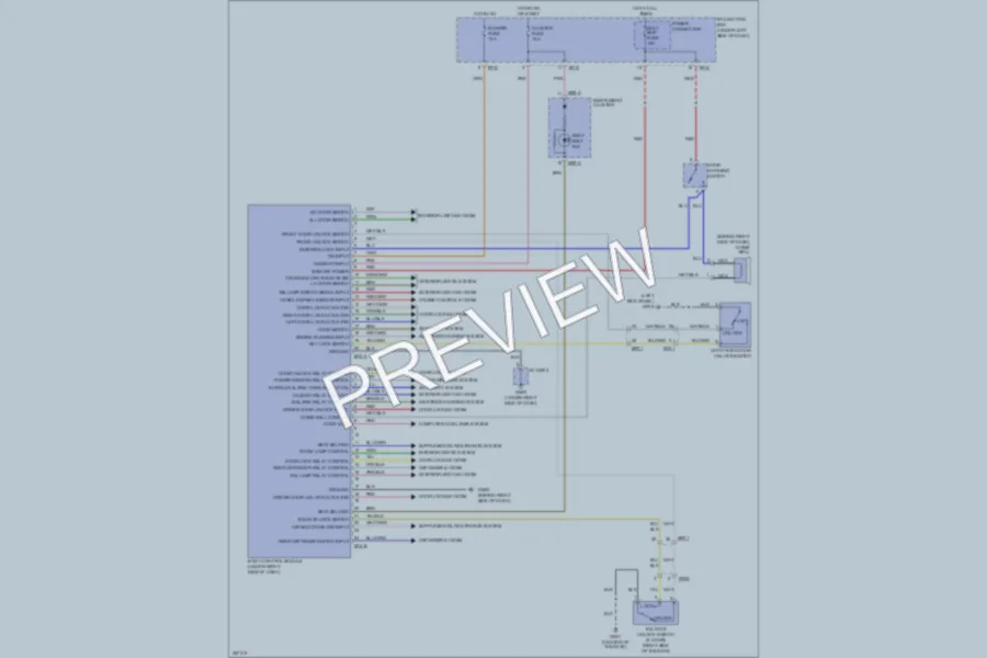 2011 Kia Rio Body Control Modules wiring diagram preview