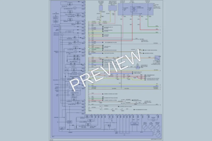 2011 Kia Rio Instrument Cluster wiring diagram preview