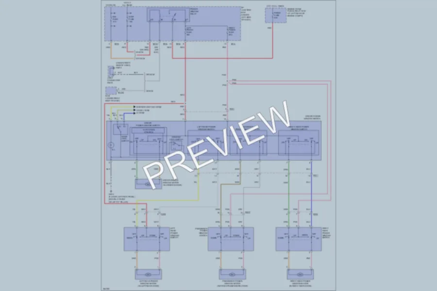 2011 Kia Rio5 Power Windows wiring diagram preview