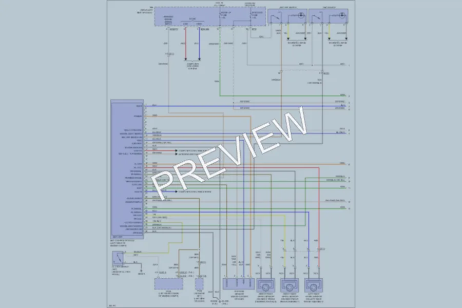 2011 Kia Sorento Anti Lock Brakes wiring diagram preview