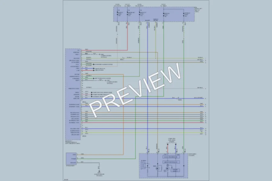 2011 Kia Sorento Anti Theft wiring diagram preview