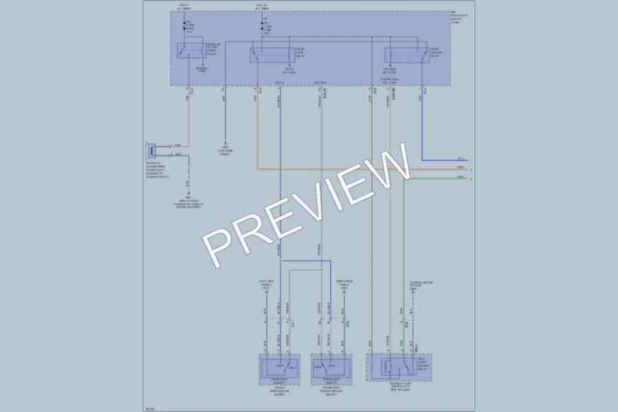 2011 Kia Sorento Power Door Locks wiring diagram preview
