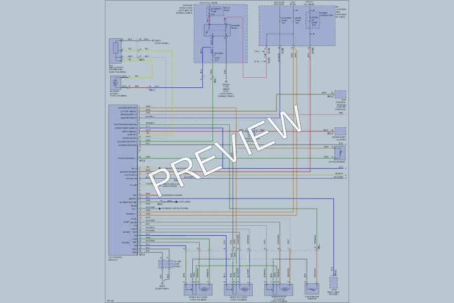 2011 Kia Soul Air Conditioning wiring diagram preview