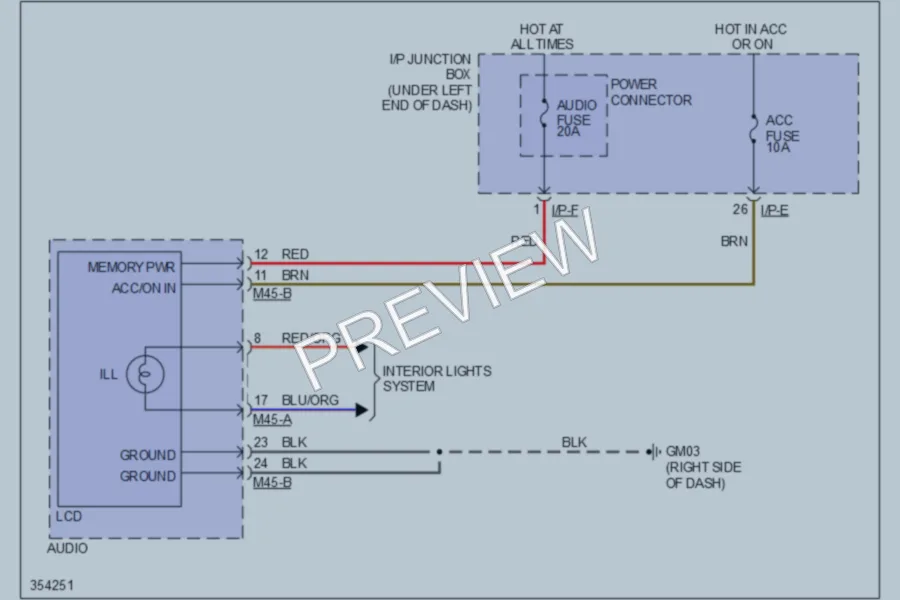 2011 Kia Sportage Instrument Cluster wiring diagram preview