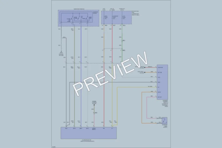 2011 Kia Sportage Power Top Sunroof wiring diagram preview