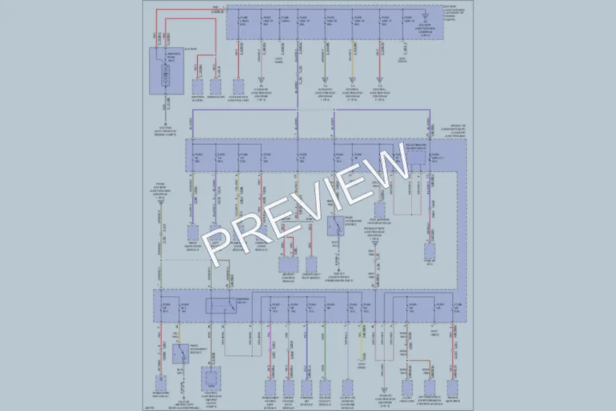 2011 LandRover LR2 Power Distribution wiring diagram preview