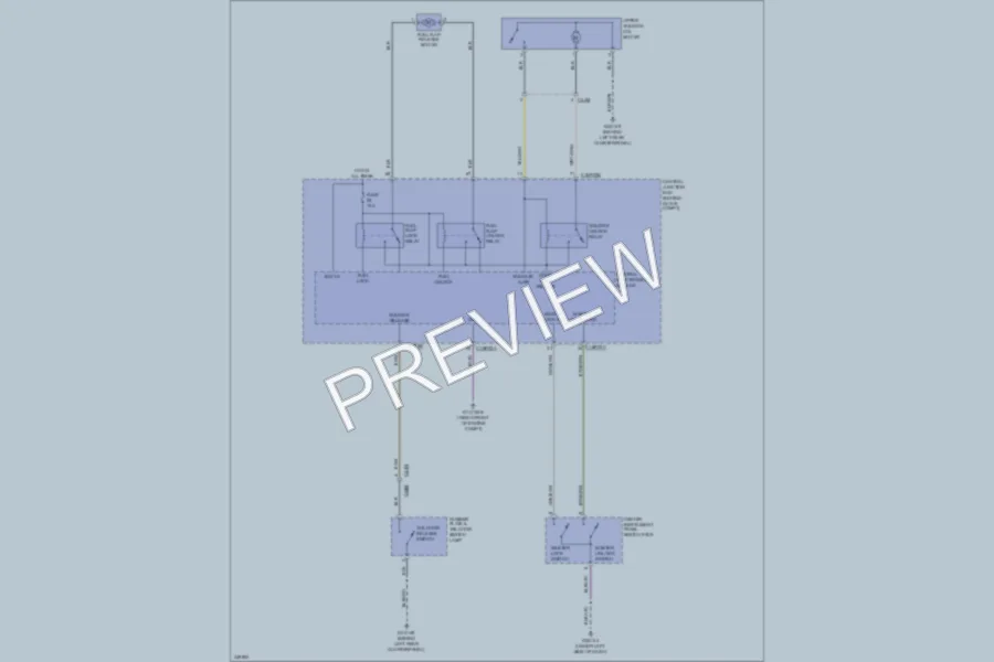 2011 LandRover LR2 Trunk Tailgate Fuel Door wiring diagram preview