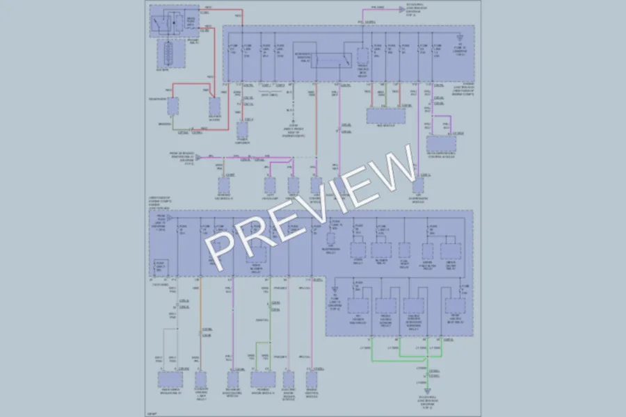 2011 LandRover LR4 Power Distribution wiring diagram preview