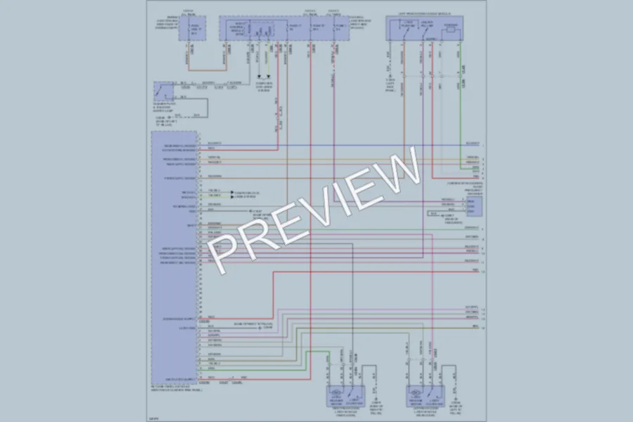 2011 LandRover LR4 Power Door Locks wiring diagram preview