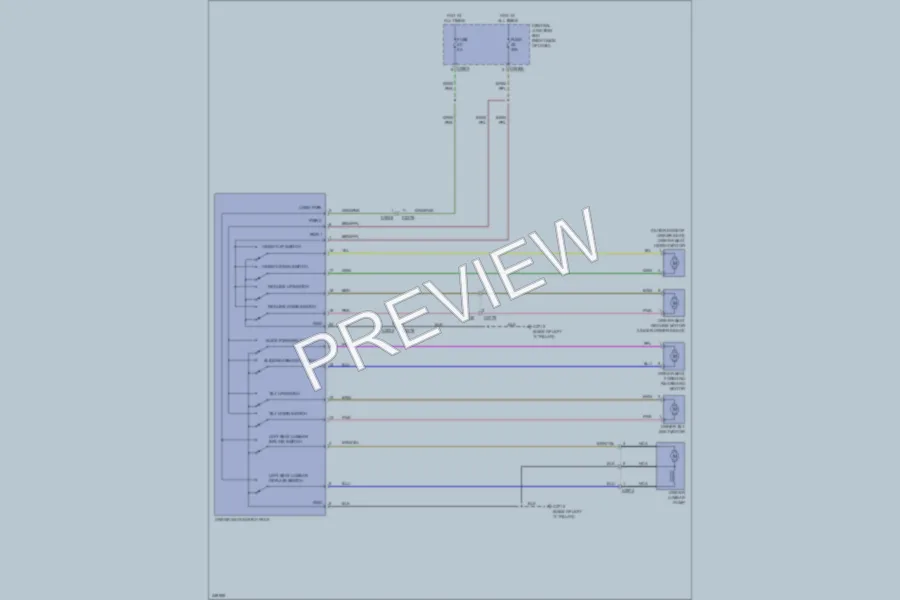 2011 LandRover LR4 Power Seats wiring diagram preview