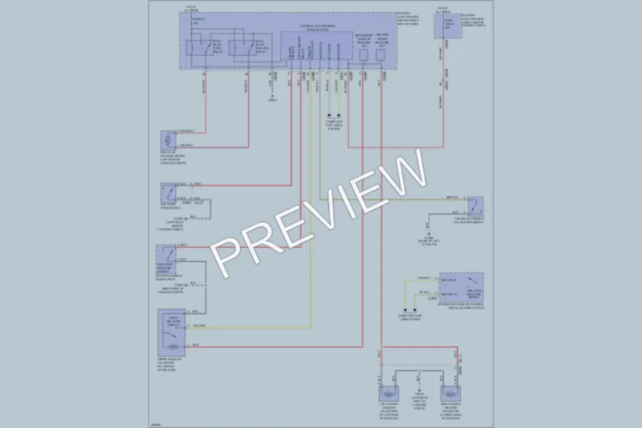 2011 LandRover RangeRover Trunk Tailgate Fuel Door wiring diagram preview