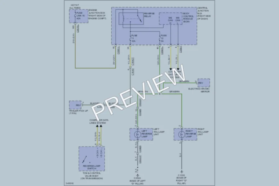 2011 LandRover RangeRoverSport Exterior Lights wiring diagram preview