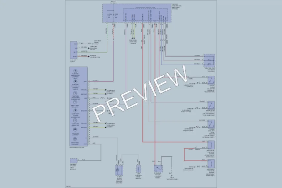 2011 LandRover RangeRoverSport Instrument Cluster wiring diagram preview