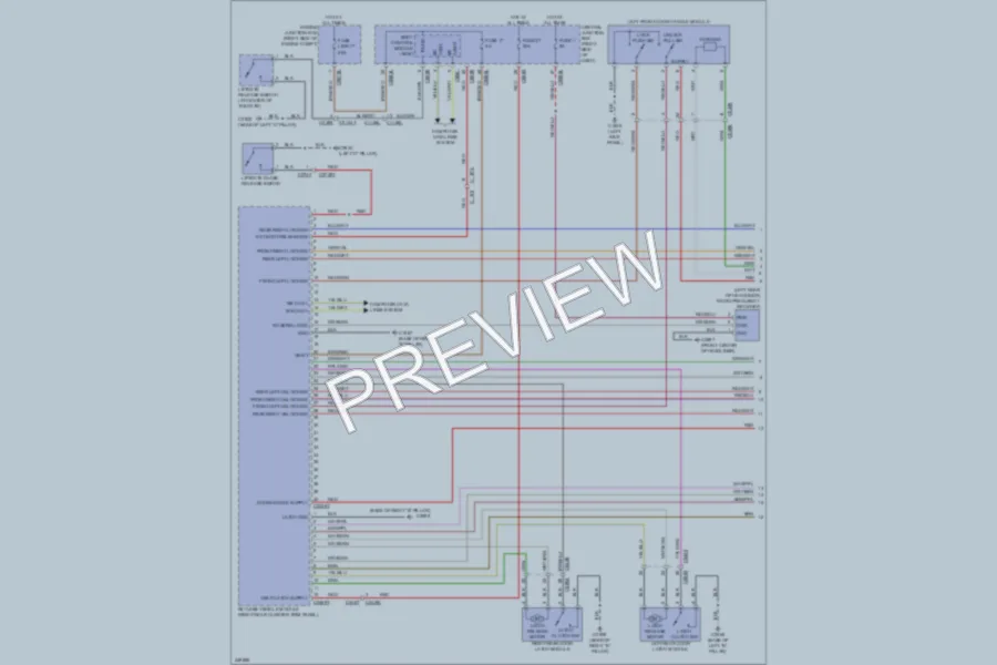 2011 LandRover RangeRoverSport Power Door Locks wiring diagram preview