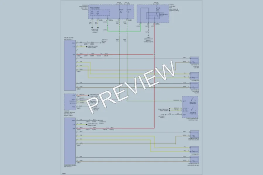 2011 LandRover RangeRoverSport Power Seats wiring diagram preview
