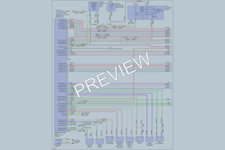 2011 LandRover RangeRoverSport Supplemental Restraints wiring diagram preview