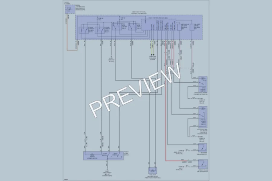 2011 LandRover RangeRoverSport Trunk Tailgate Fuel Door wiring diagram preview