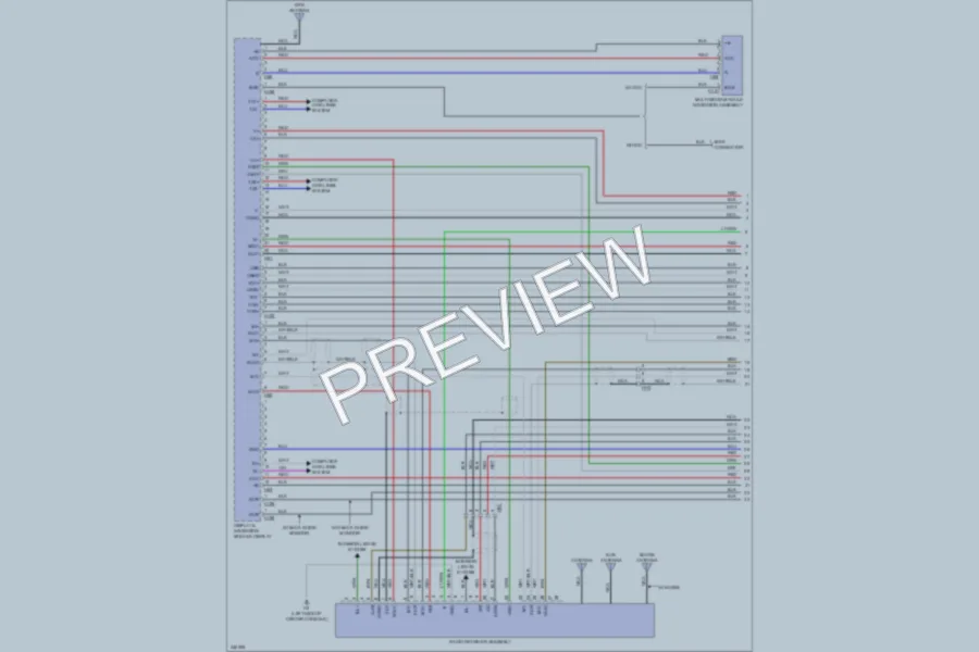 2011 Lexus CT200h Navigation wiring diagram preview