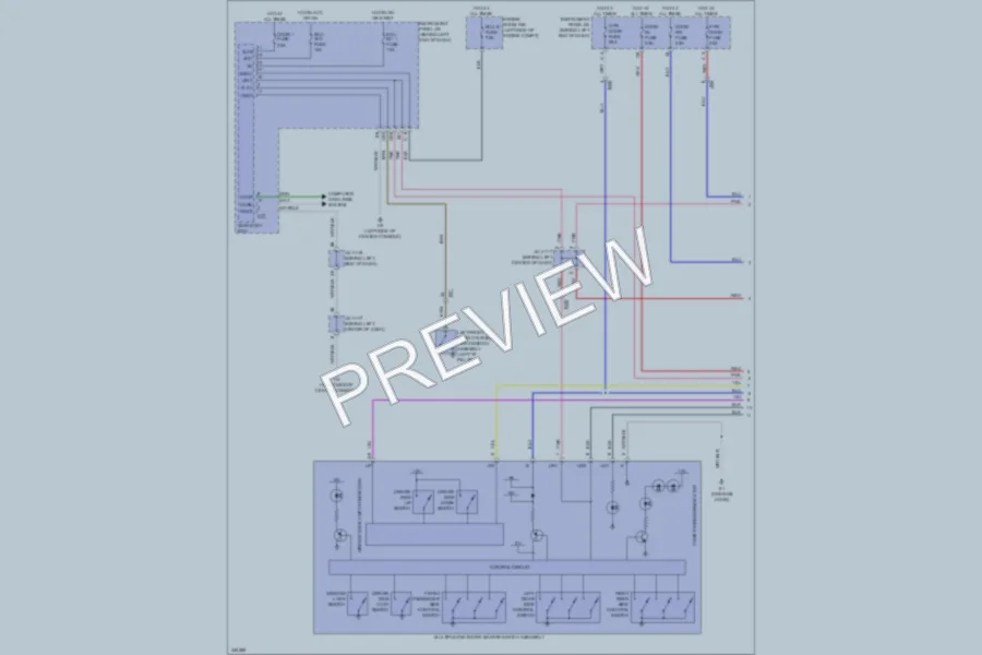 2011 Lexus CT200h Power Windows wiring diagram preview