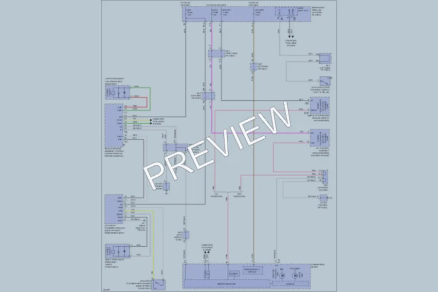 2011 Lexus ES350 Warning Systems wiring diagram preview