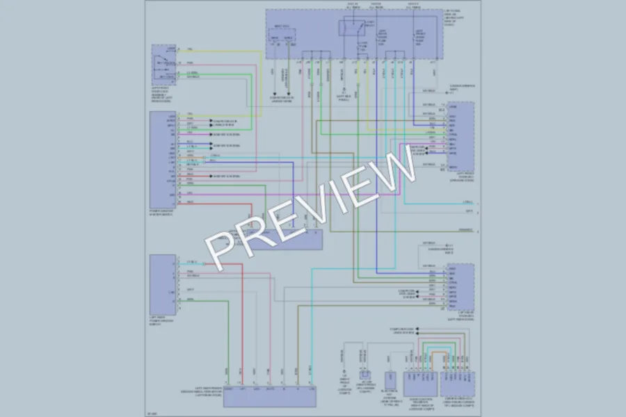 2011 Lexus GS350 Power Windows wiring diagram preview