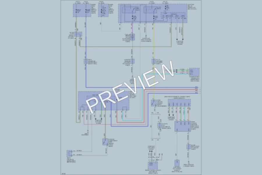 2011 Lexus GS350 Trunk Tailgate Fuel Door wiring diagram preview