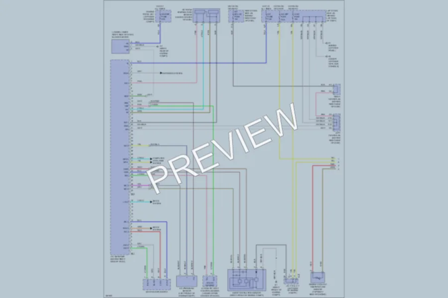 2011 Lexus GS450h Air Conditioning wiring diagram preview