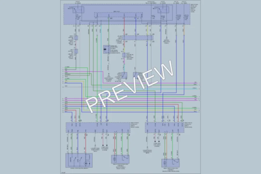 2011 Lexus GS450h Anti Theft wiring diagram preview