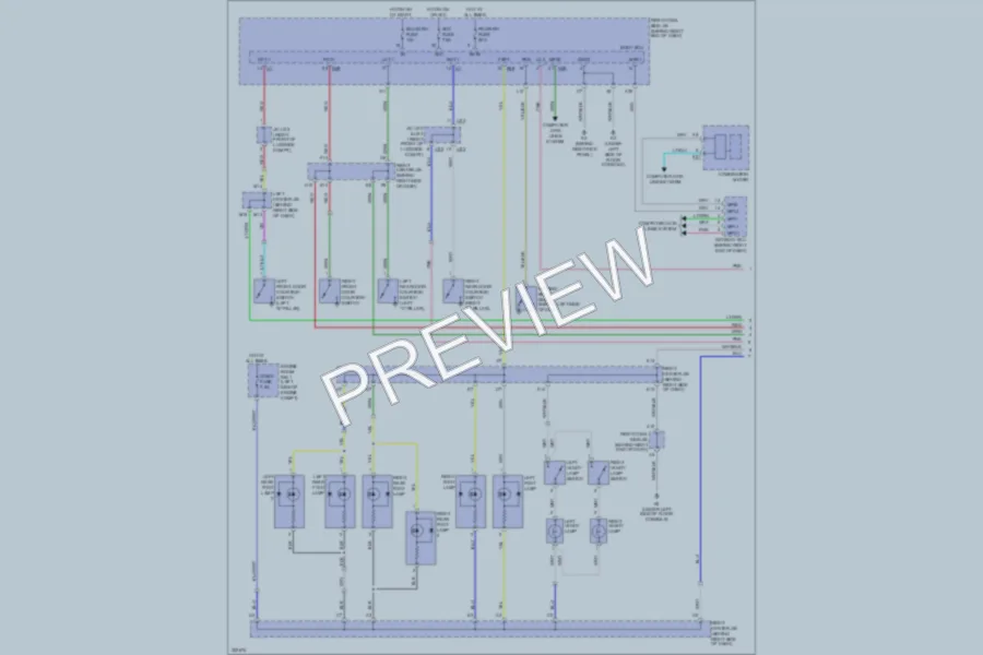 2011 Lexus GS450h Interior Lights wiring diagram preview