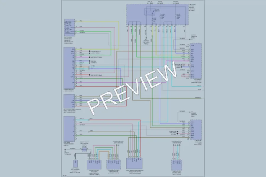 2011 Lexus GS450h Power Windows wiring diagram preview