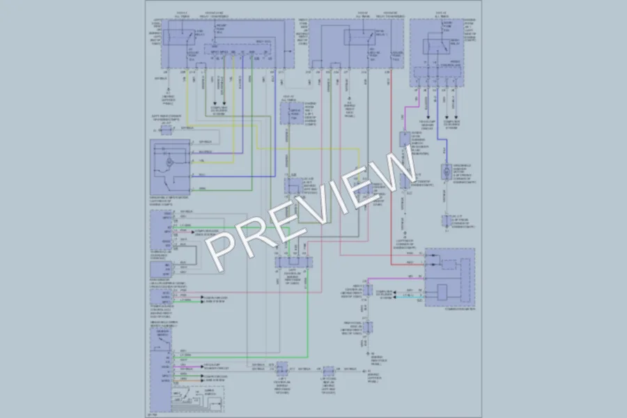 2011 Lexus GS450h Wiper Washer wiring diagram preview