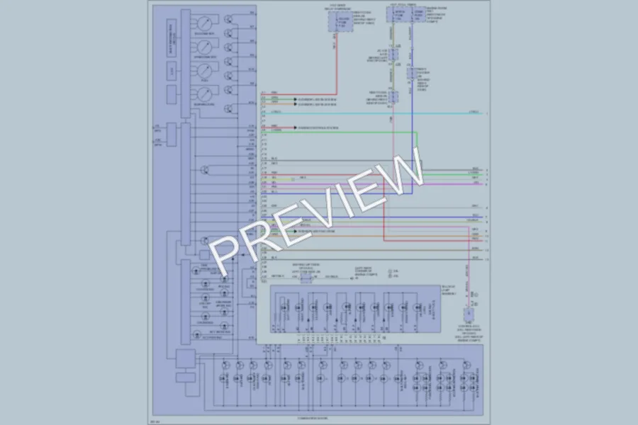 2011 Lexus GS460 Instrument Cluster wiring diagram preview
