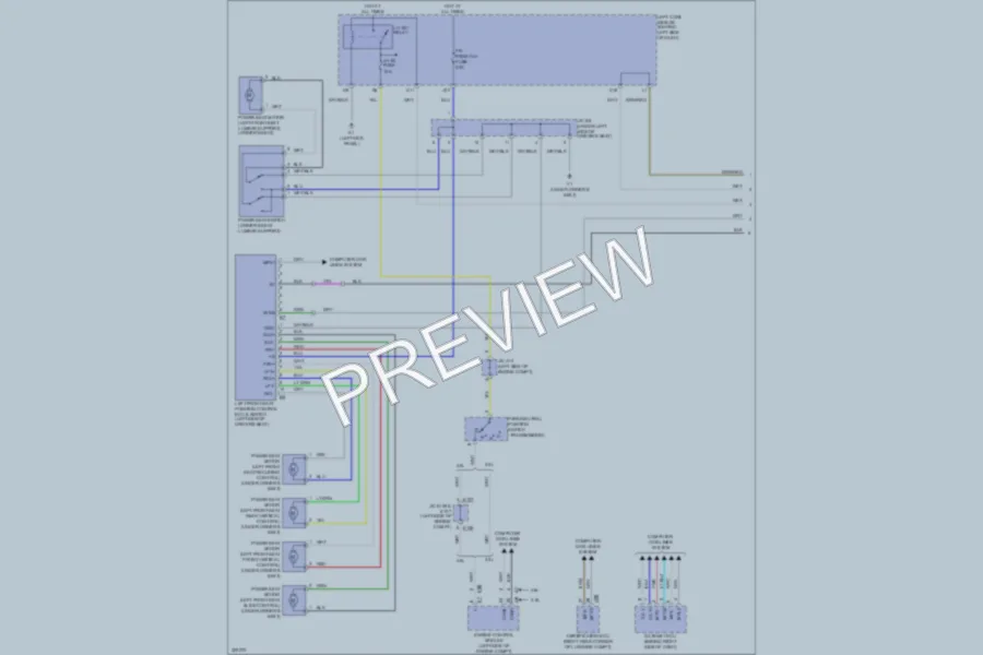 2011 Lexus GS460 Memory Systems wiring diagram preview