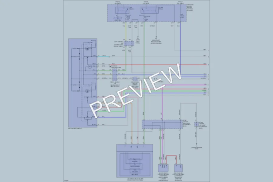 2011 Lexus GS460 Power Seats wiring diagram preview