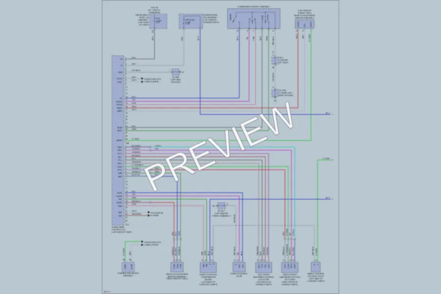 2011 Lexus GX460 Electronic Suspension wiring diagram preview