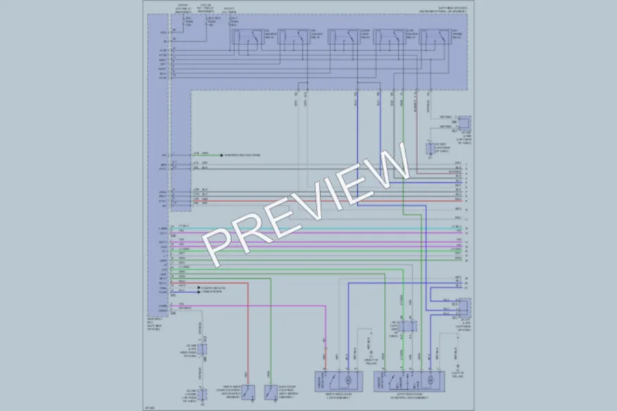 2011 Lexus GX460 Power Door Locks wiring diagram preview