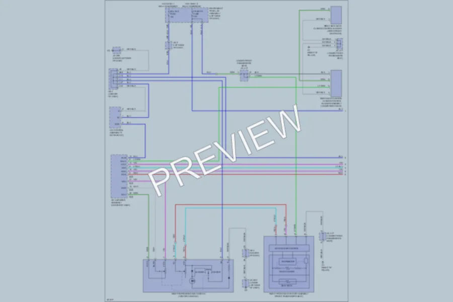 2011 Lexus GX460 Power Seats wiring diagram preview