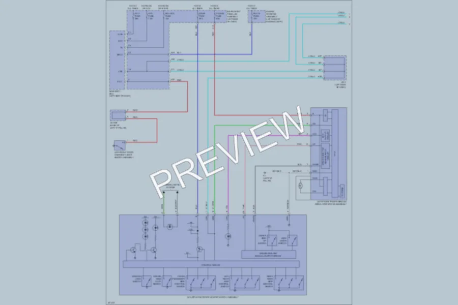 2011 Lexus GX460 Power Windows wiring diagram preview