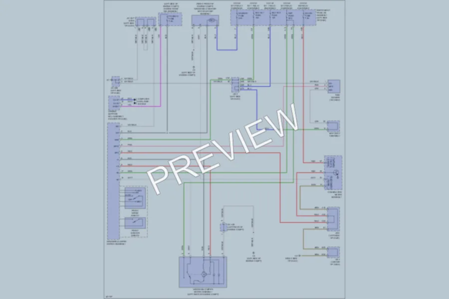 2011 Lexus GX460 Wiper Washer wiring diagram preview