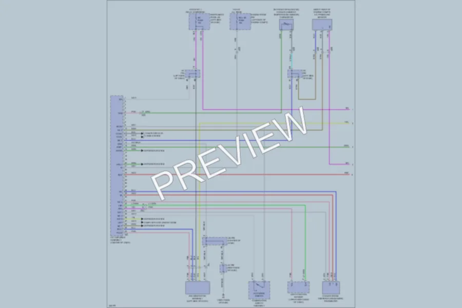 2011 Lexus HS250h Air Conditioning wiring diagram preview