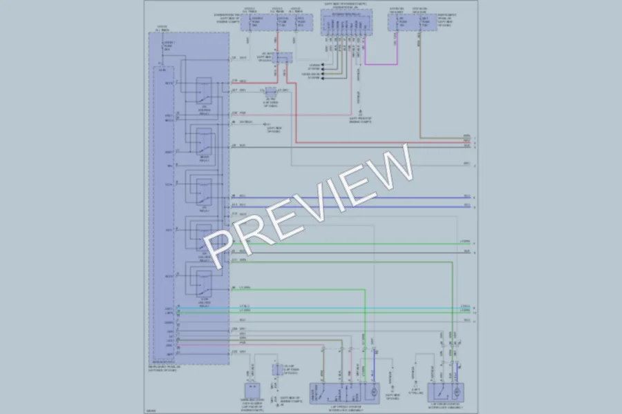 2011 Lexus HS250h Power Door Locks wiring diagram preview