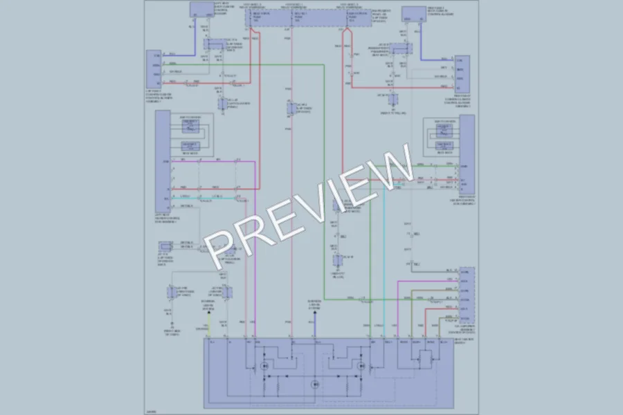 2011 Lexus HS250h Power Seats wiring diagram preview