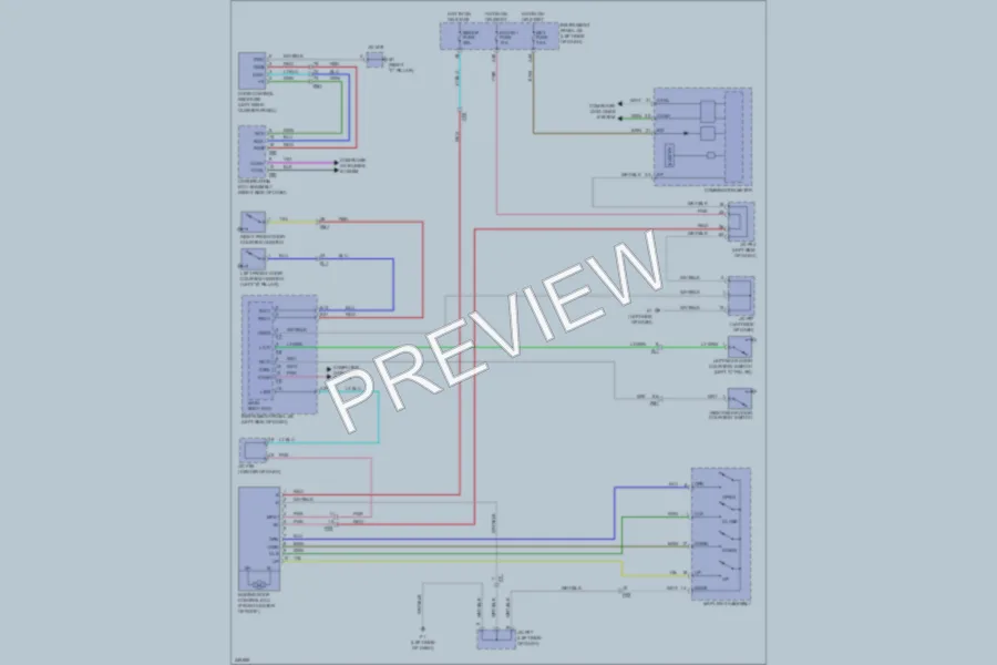 2011 Lexus HS250h Power Top Sunroof wiring diagram preview