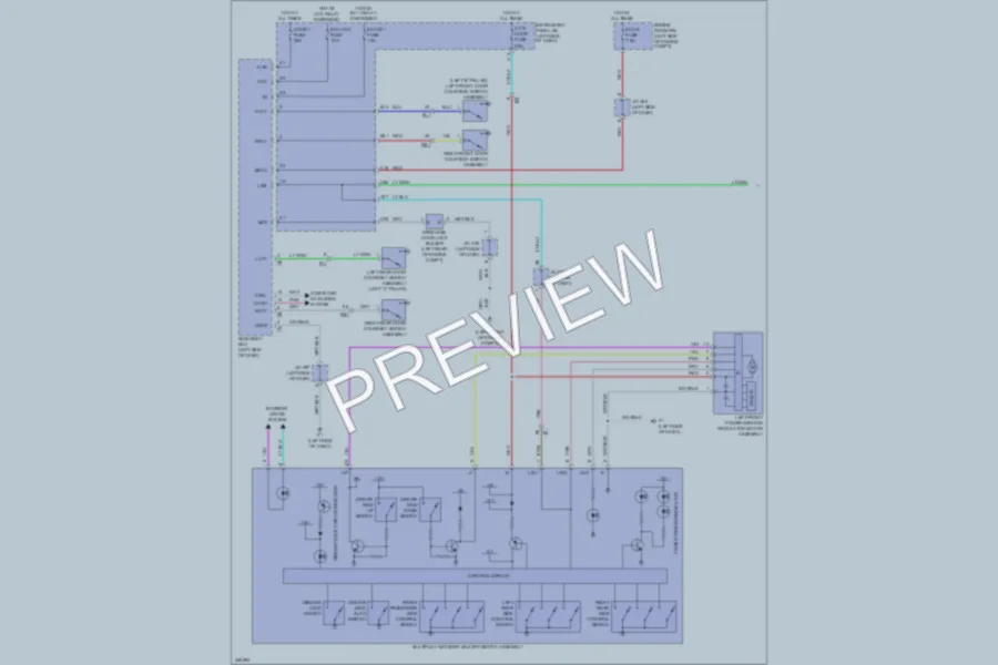 2011 Lexus HS250h Power Windows wiring diagram preview