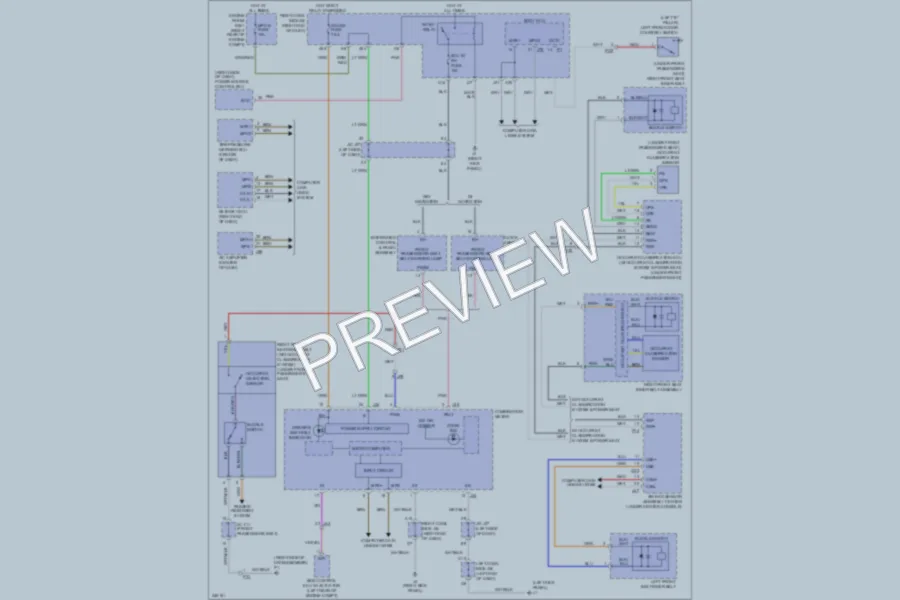 2011 Lexus IS250 Warning Systems wiring diagram preview