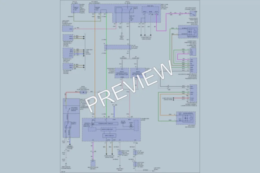 2011 Lexus IS250C Warning Systems wiring diagram preview