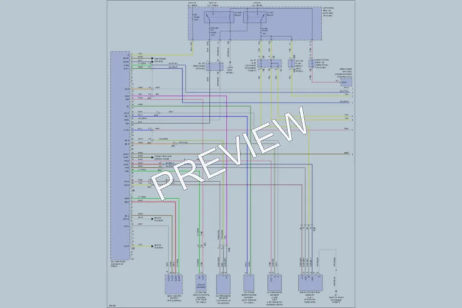 2011 Lexus IS350 Air Conditioning wiring diagram preview