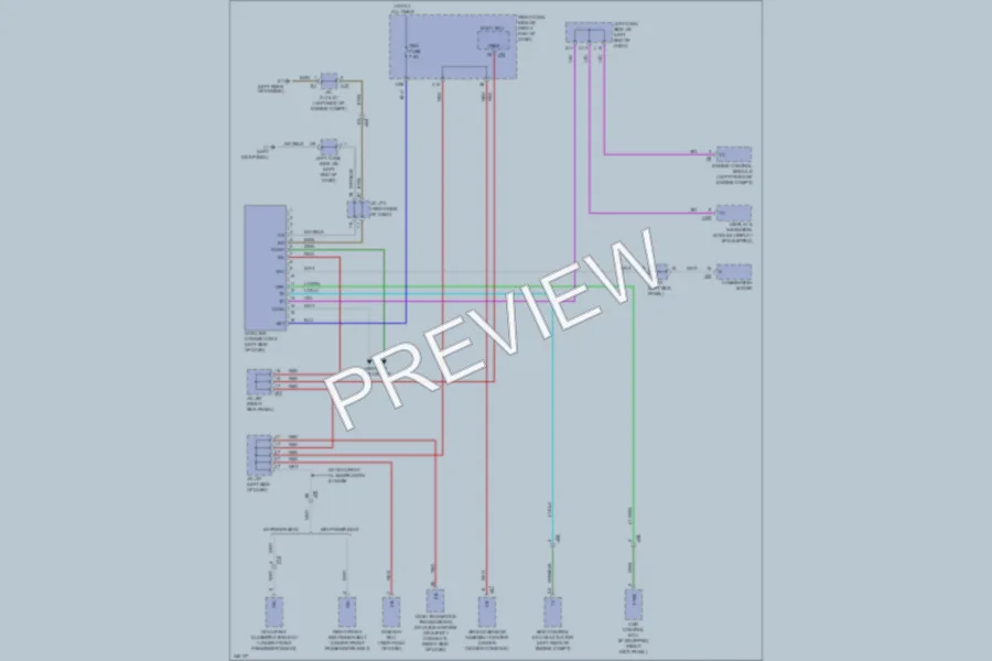 2011 Lexus IS350 Computer Data Lines wiring diagram preview